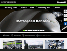 Tablet Screenshot of motospeed-bonsack.de